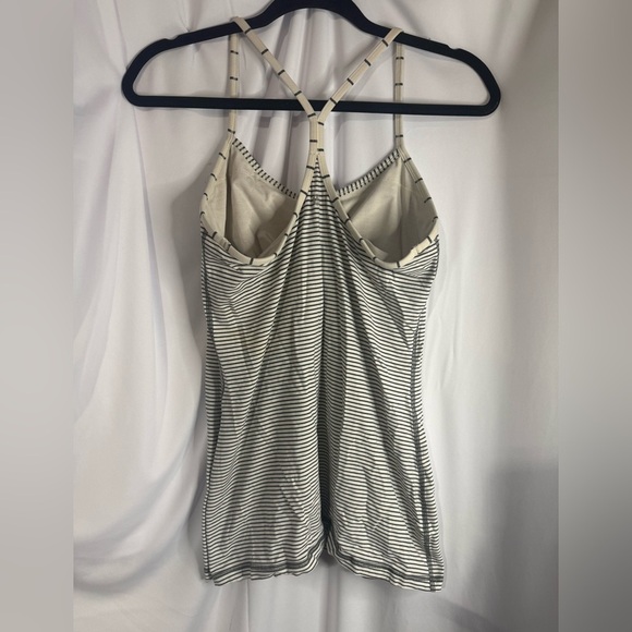 Lululemon Striped Grey and White Women's Top - Picture 2 of 3